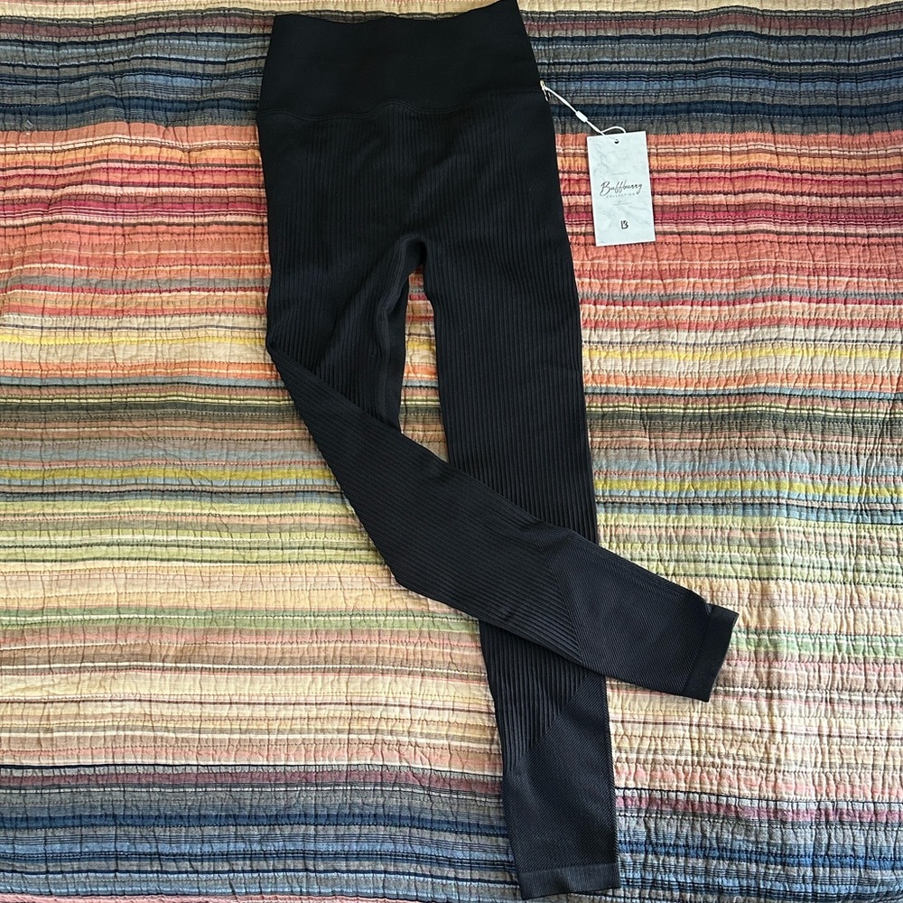Buff Bunny ribbed seamless legging - onyx black